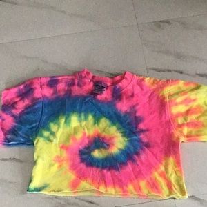Comfort colors crop tie dye  top